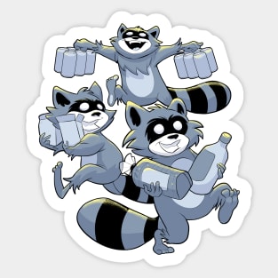 Raccoon Heist Sticker